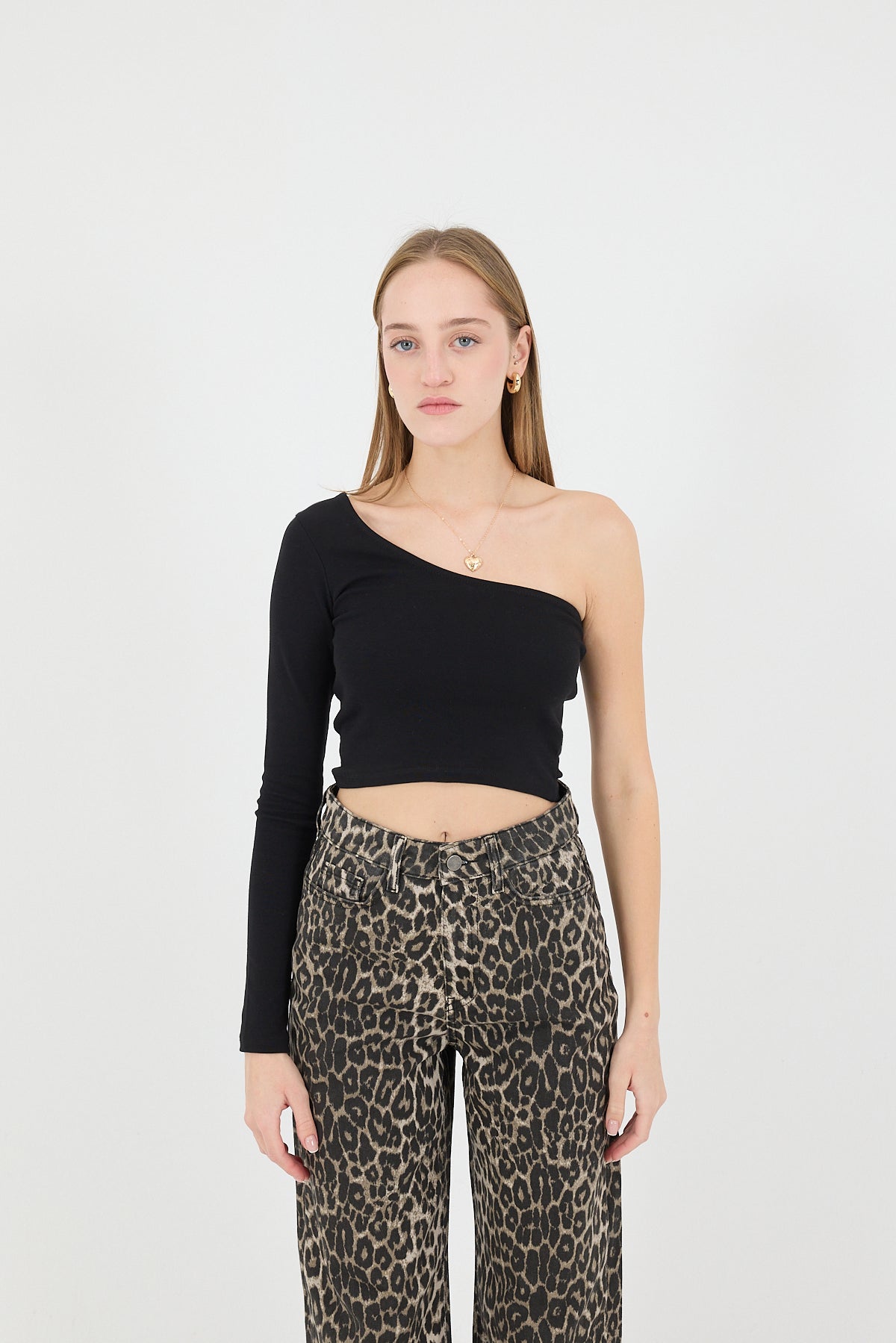 Black_One-Shoulder-Long-Sleeve-Crop-Blouse-addax