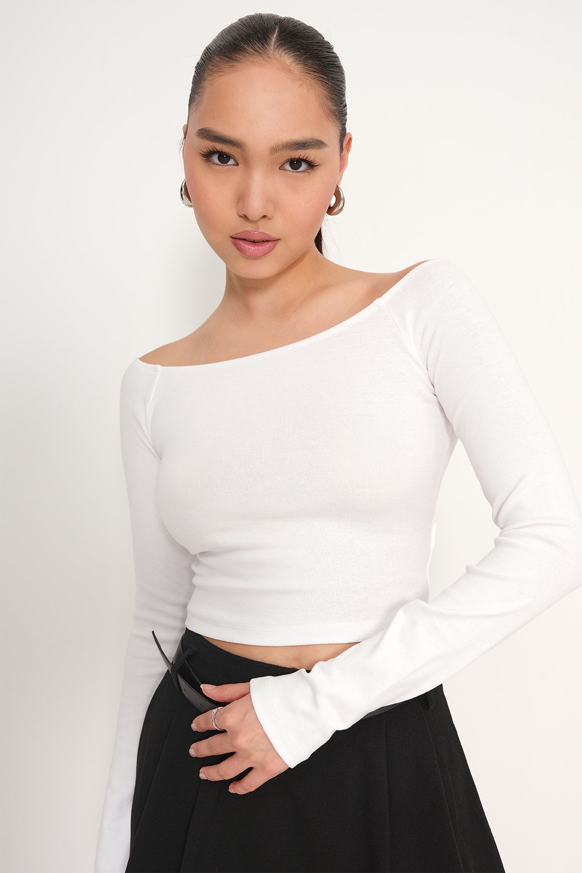 White_Boat-Neck-Long-Sleeve-Crop-Top-addax