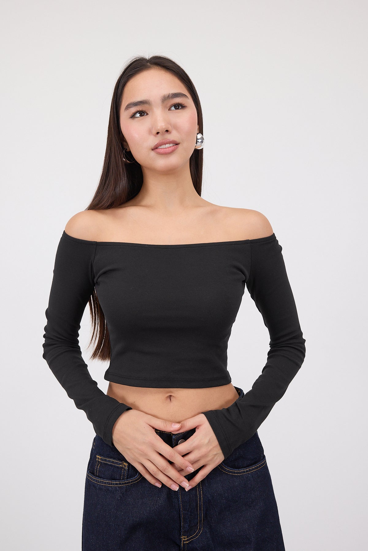 Black_Boat-Neck-Long-Sleeve-Crop-Top-addax