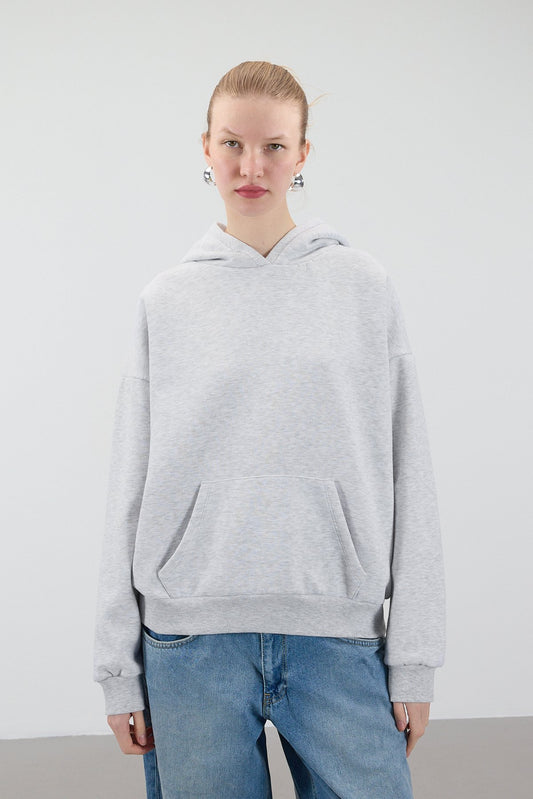 Snow-Melange_Hooded-Brushed-Basic-Sweatshirt-addax