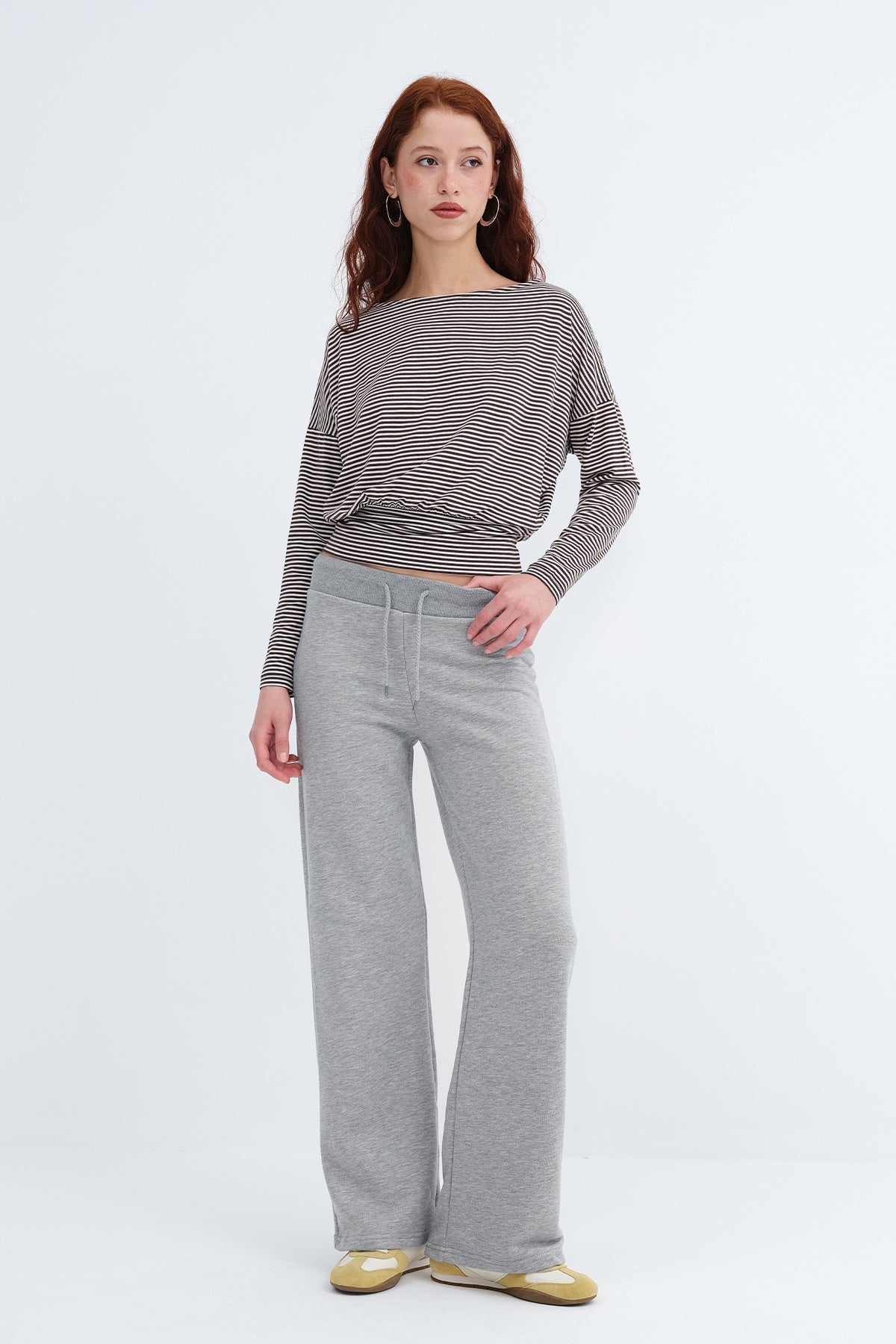 Grey-Melange_Elastic-Waist-Wide-Leg-Sweatpants-addax