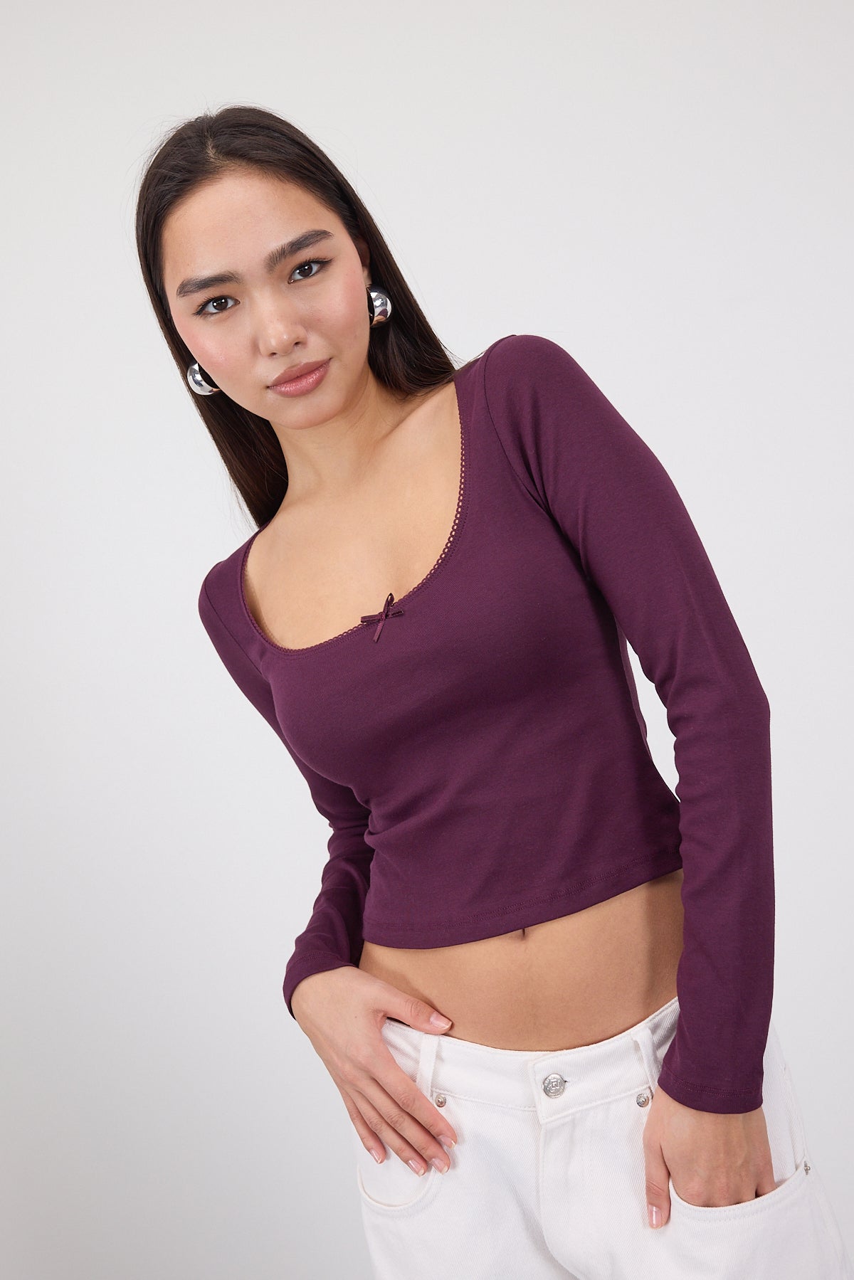 Gardenia_U-Neck-Long-Sleeve-Blouse-with-Bow-addax