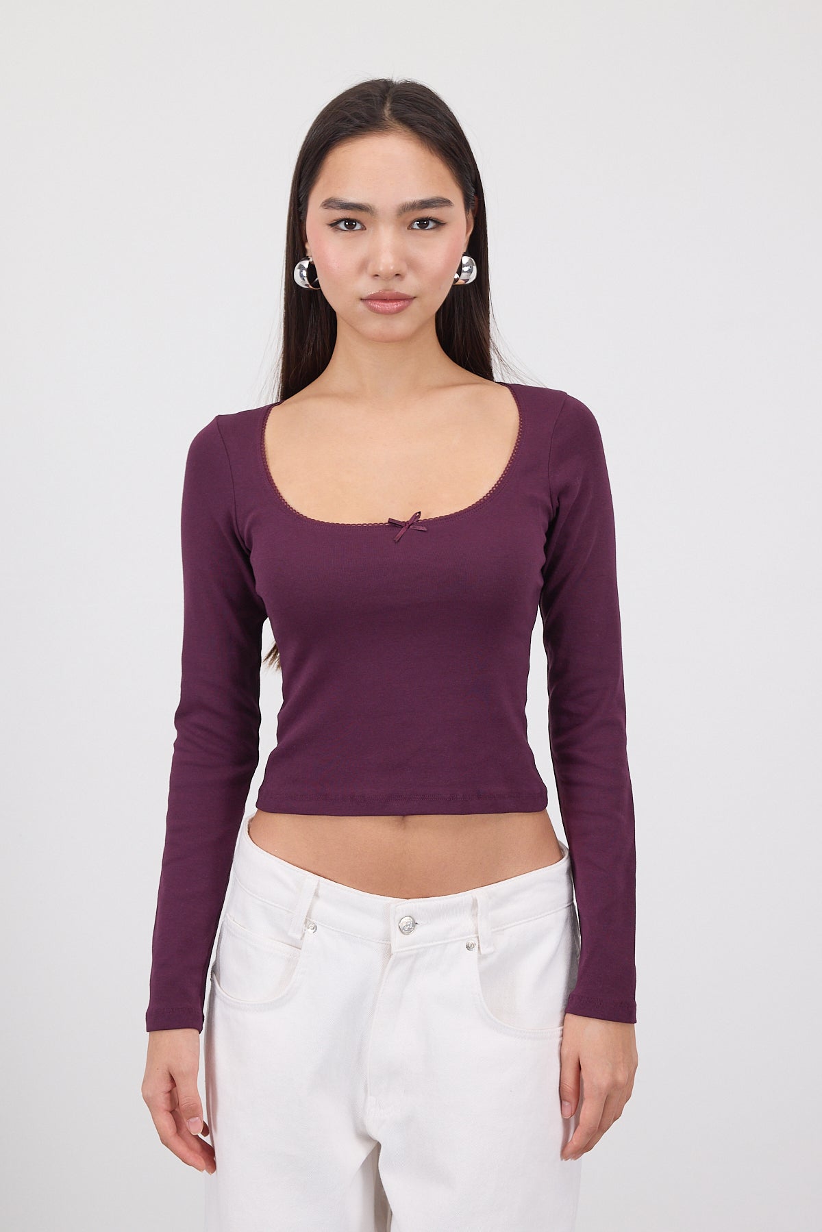 Gardenia_U-Neck-Long-Sleeve-Blouse-with-Bow-addax