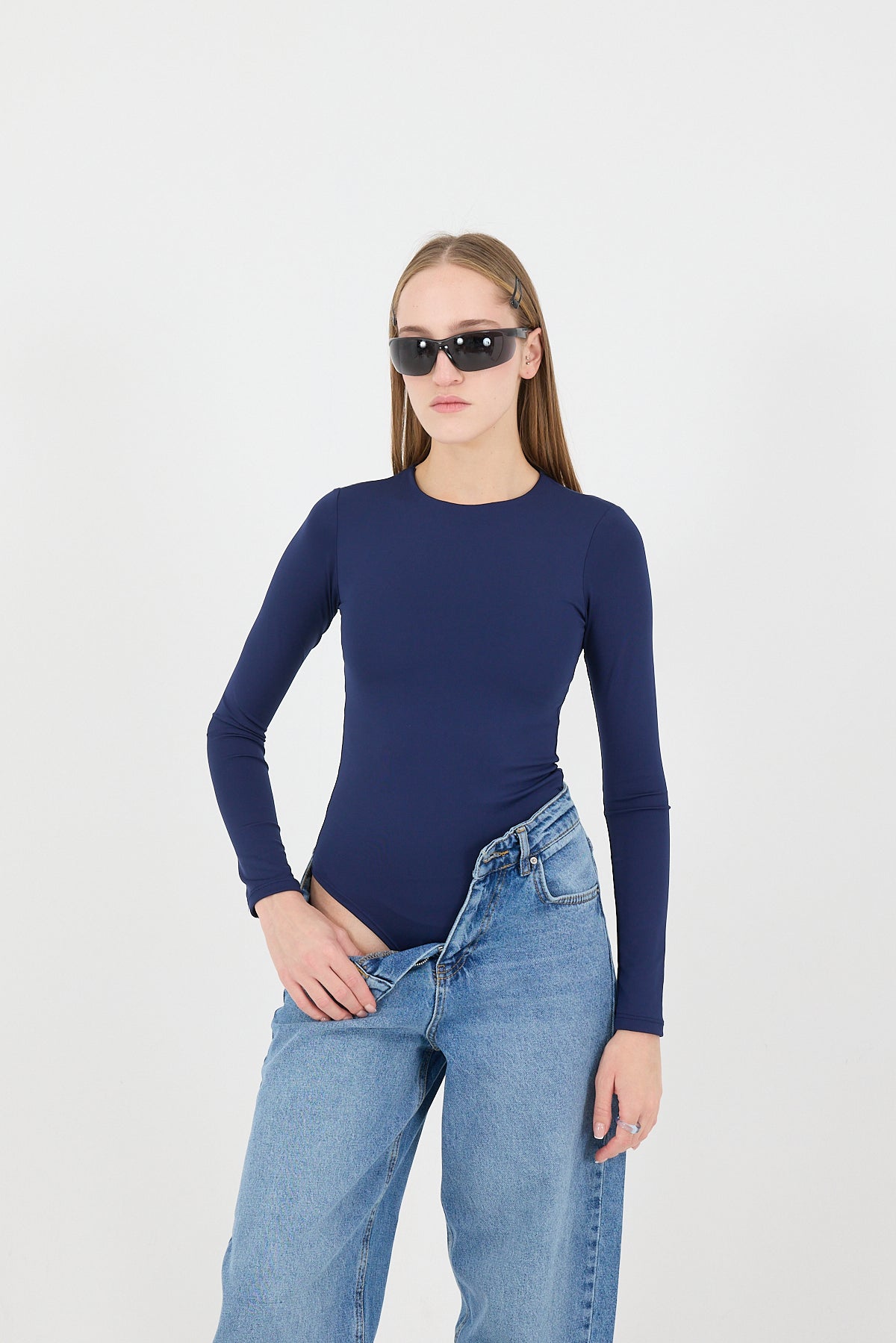 Night-Blue_Crew-Neck-Long-Sleeve-Basic-Bodysuit-addax
