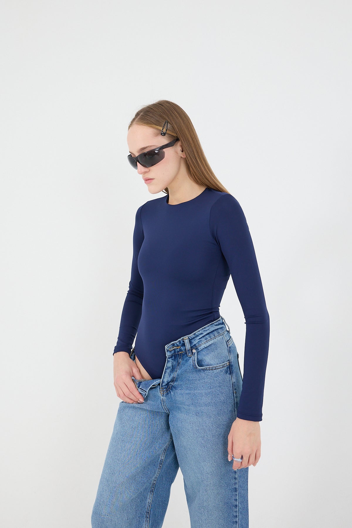 Night-Blue_Crew-Neck-Long-Sleeve-Basic-Bodysuit-addax