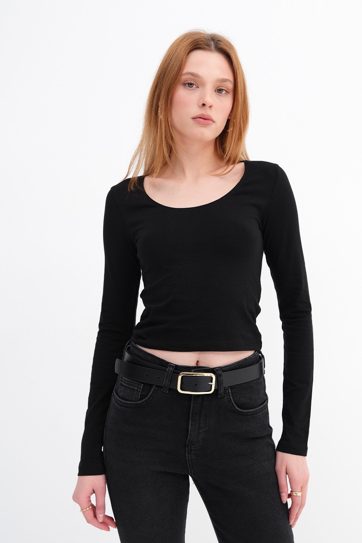 Black_U-Neck-Long-Sleeve-Basic-Blouse-addax