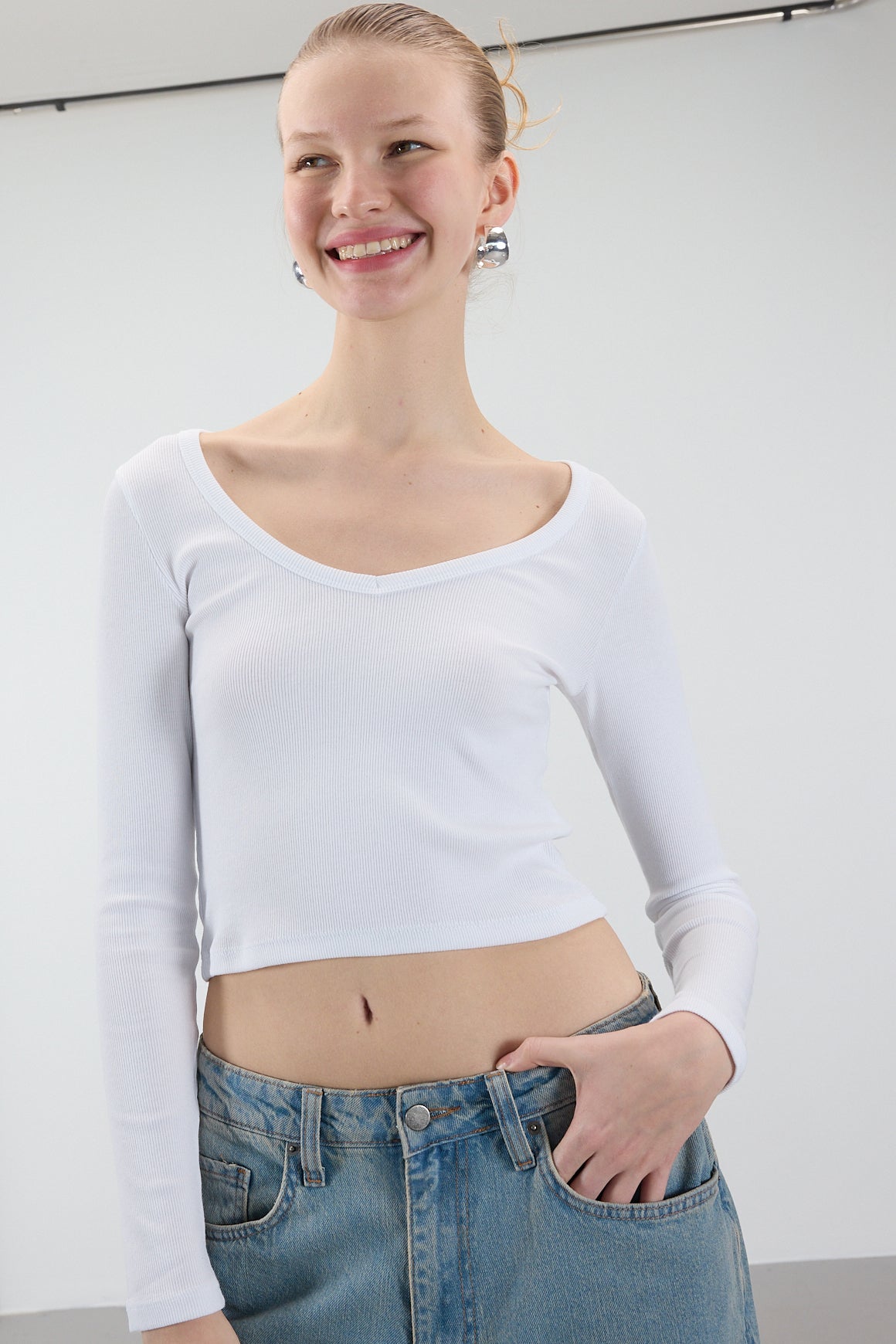 White_V-Neck-Long-Sleeve-Modal-Top-addax