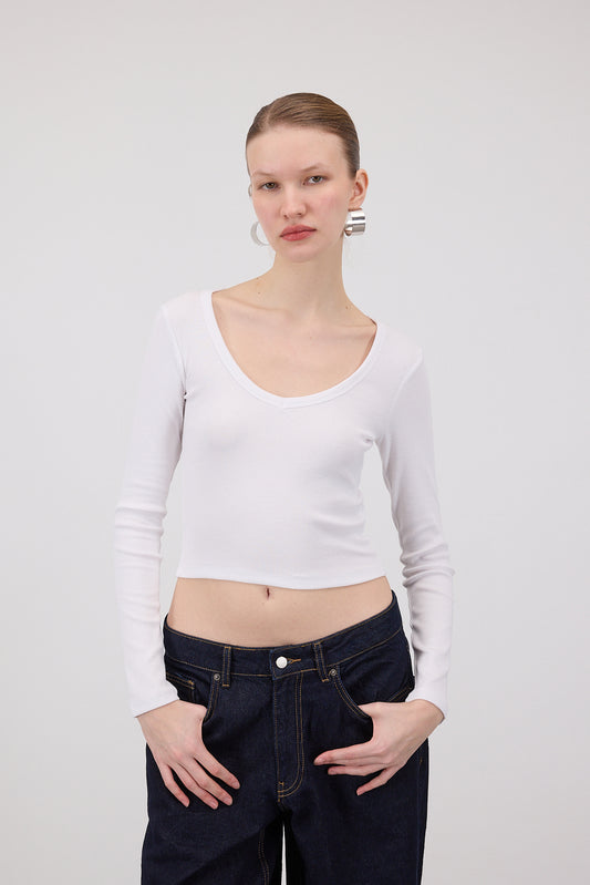 White_V-Neck-Long-Sleeve-Crop-Top-addax