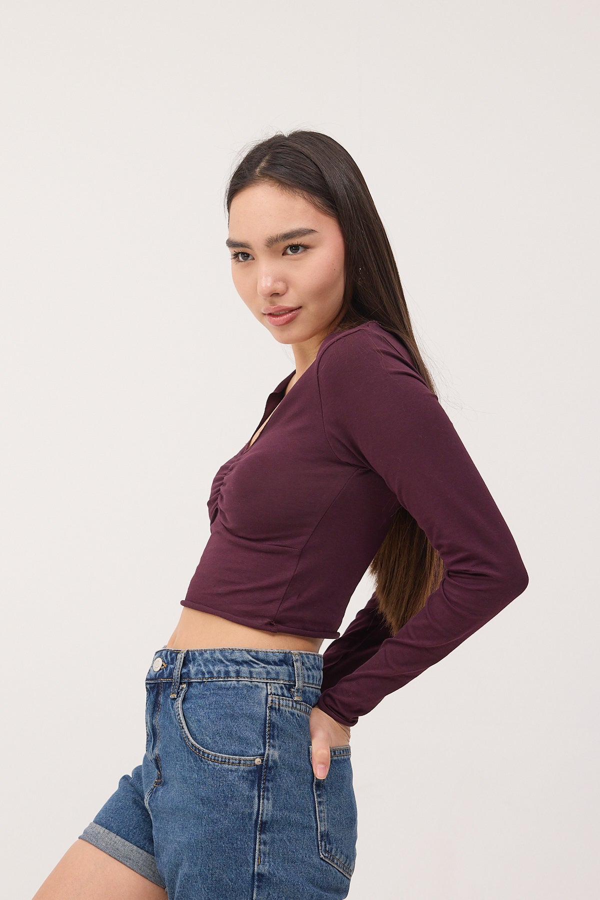 Gardenia_Front-Pleated-Long-Sleeve-Blouse-addax