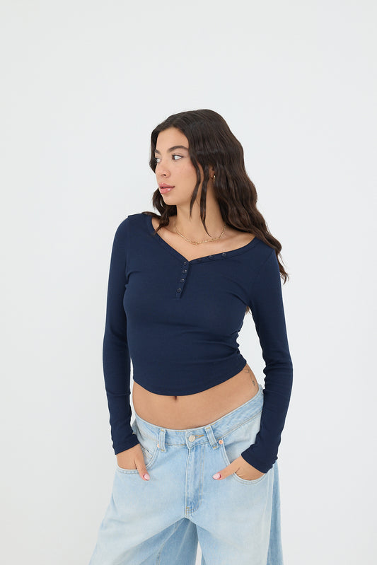 Night-Blue_Button-Neck-Long-Sleeve-Modal-Top-addax