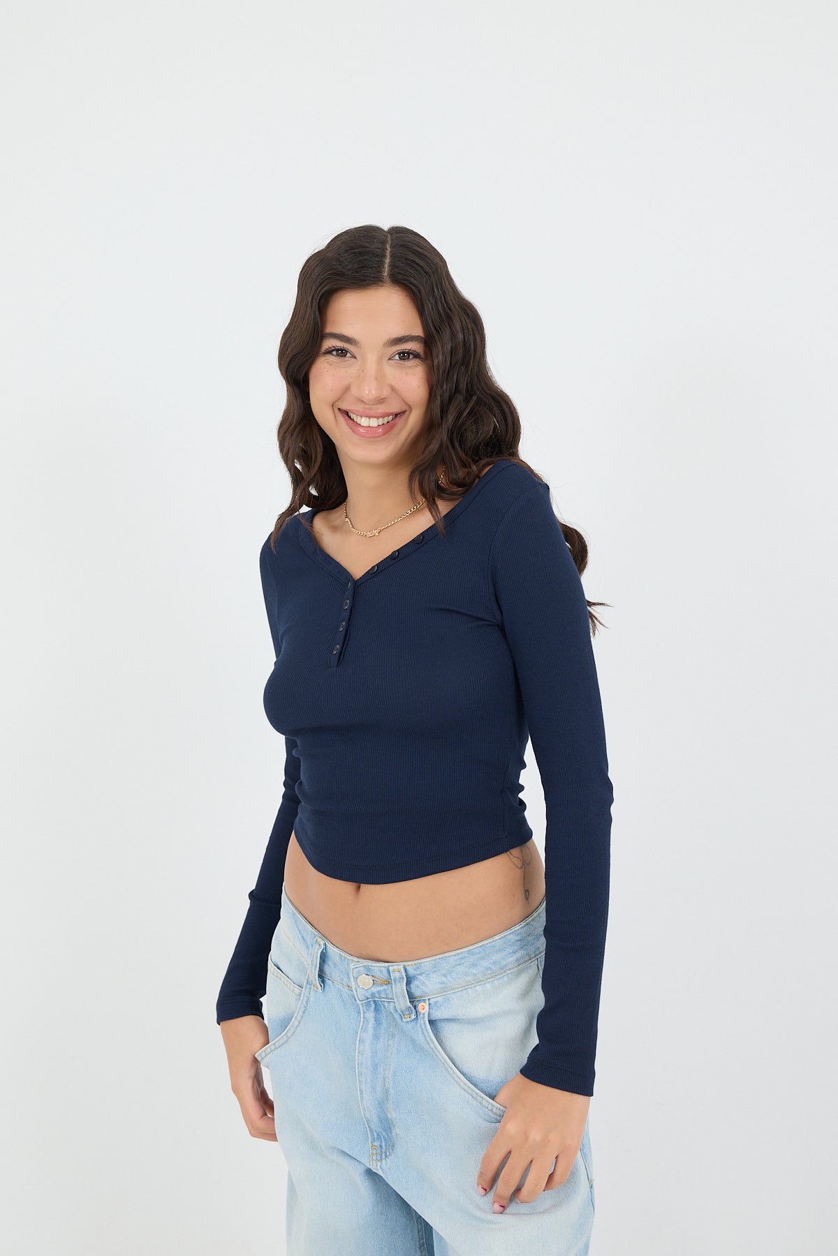 Night-Blue_Button-Neck-Long-Sleeve-Modal-Top-addax