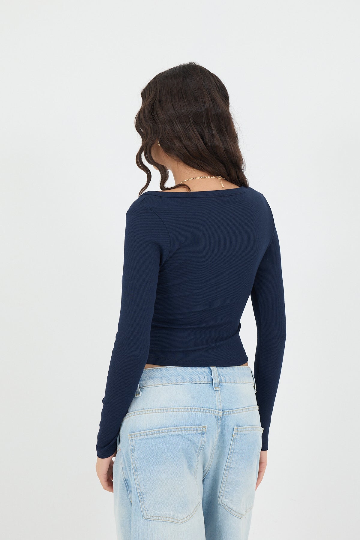 Night-Blue_Button-Neck-Long-Sleeve-Modal-Top-addax