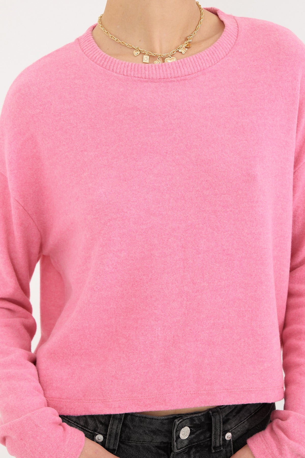 Pink_Soft-Textured-Crew-Neck-Knit-Sweater-addax