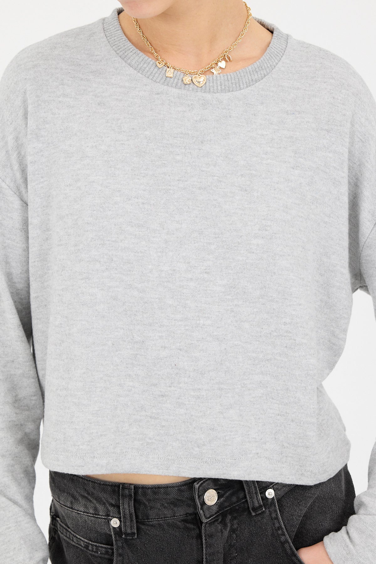 Grey-Melange_Soft-Textured-Crew-Neck-Knit-Sweater-addax