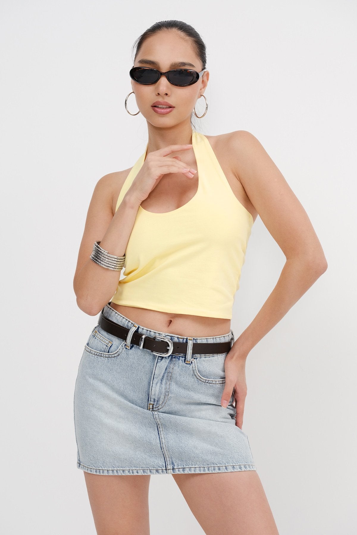 Light-Yellow_Neck-Blouse-addax