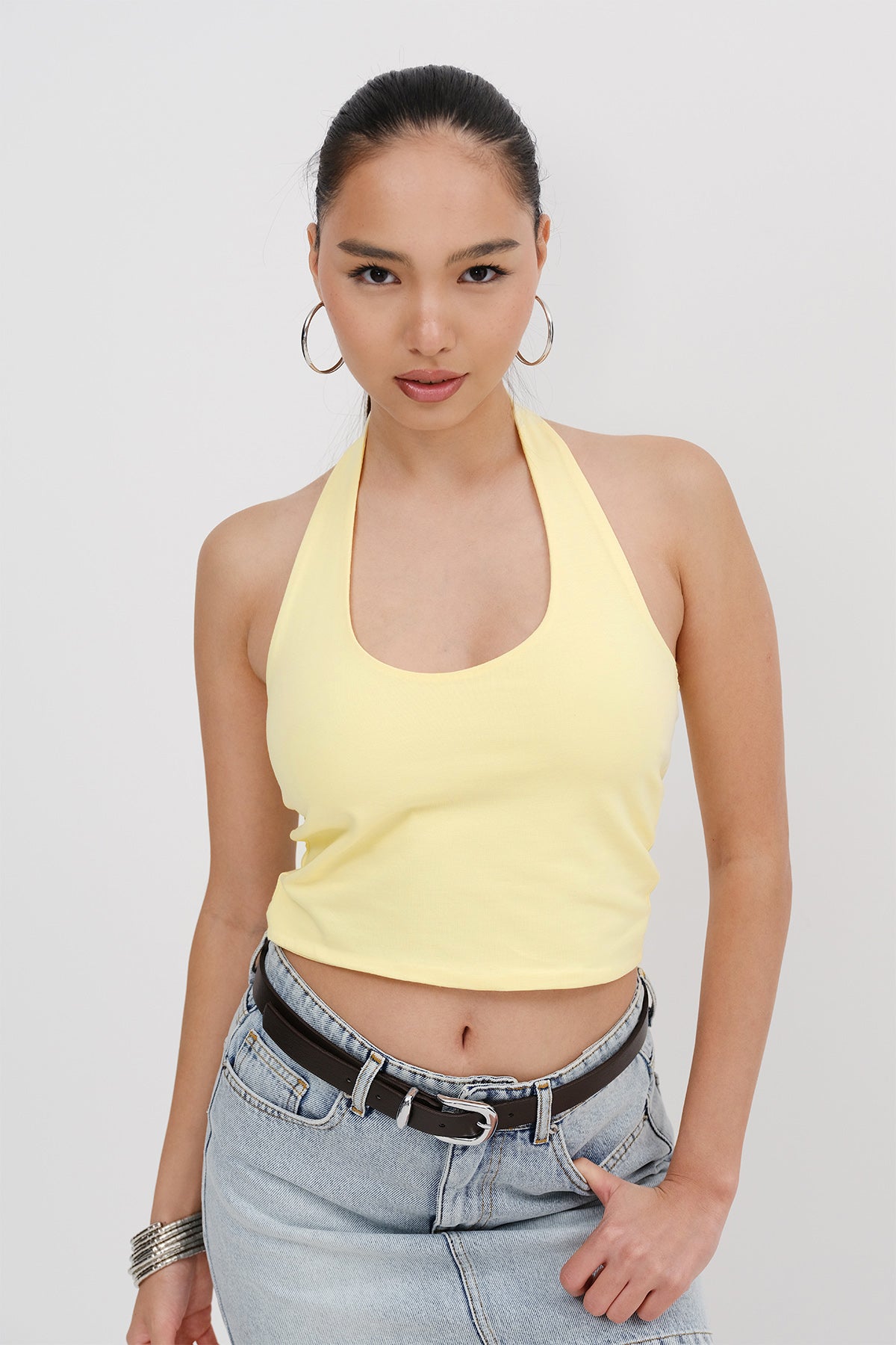 Light-Yellow_Neck-Blouse-addax