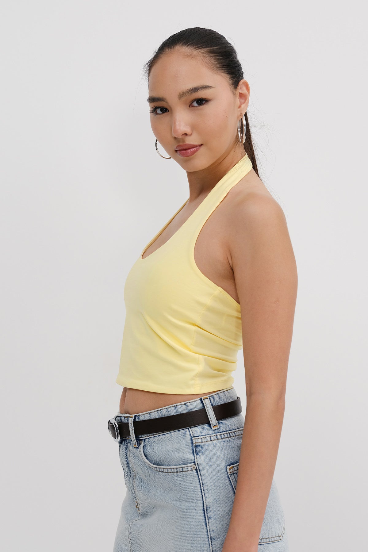 Light-Yellow_Neck-Blouse-addax