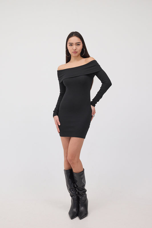 Black_Madonna-Collar-Long-Sleeve-Mini-Dress-addax