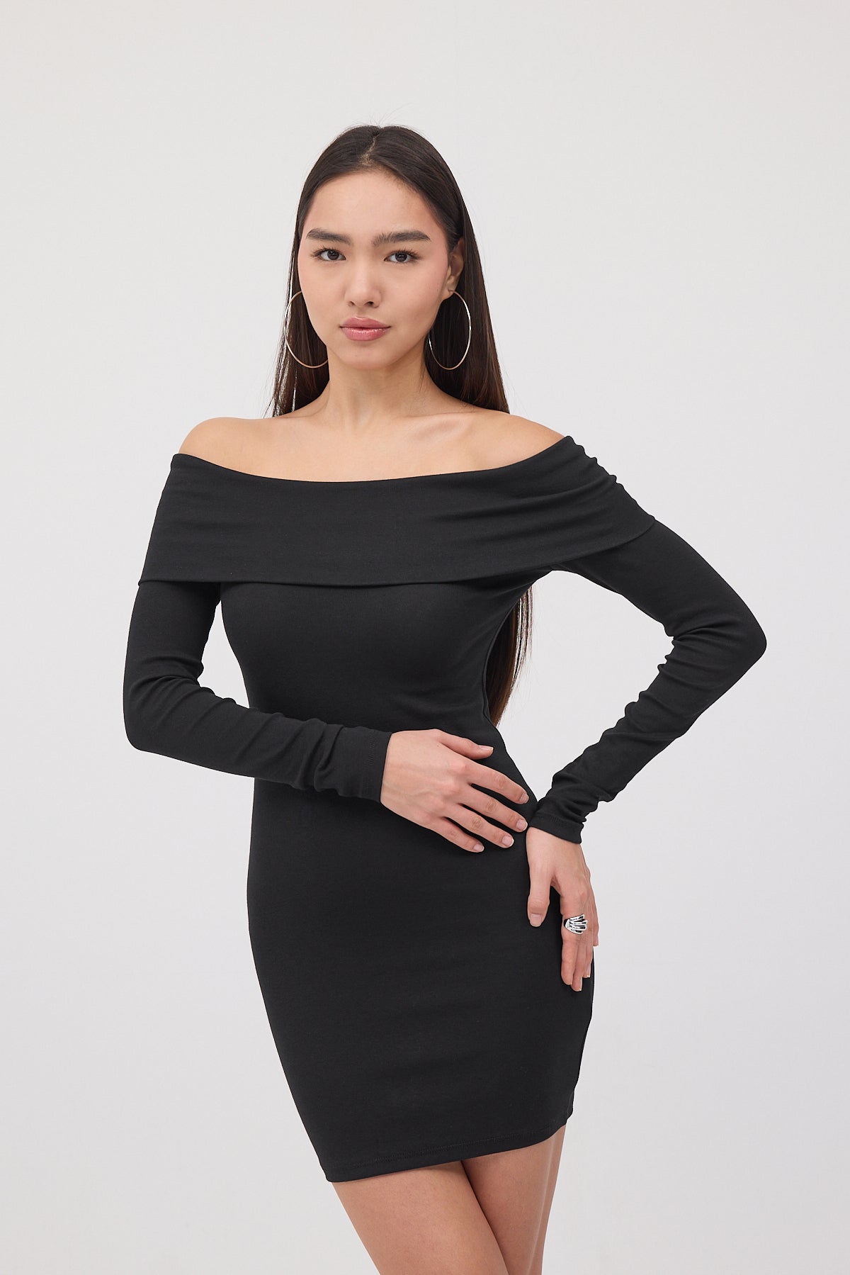 Black_Madonna-Collar-Long-Sleeve-Mini-Dress-addax