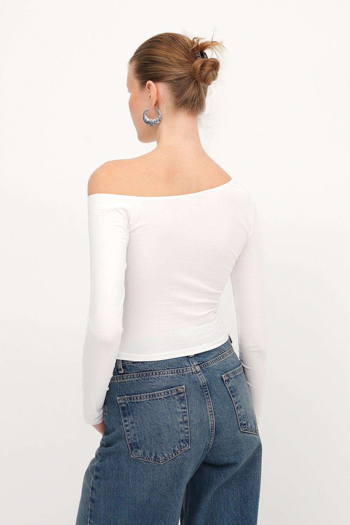 White_Asymmetrical-Collar-Long-Sleeve-Blouse-addax