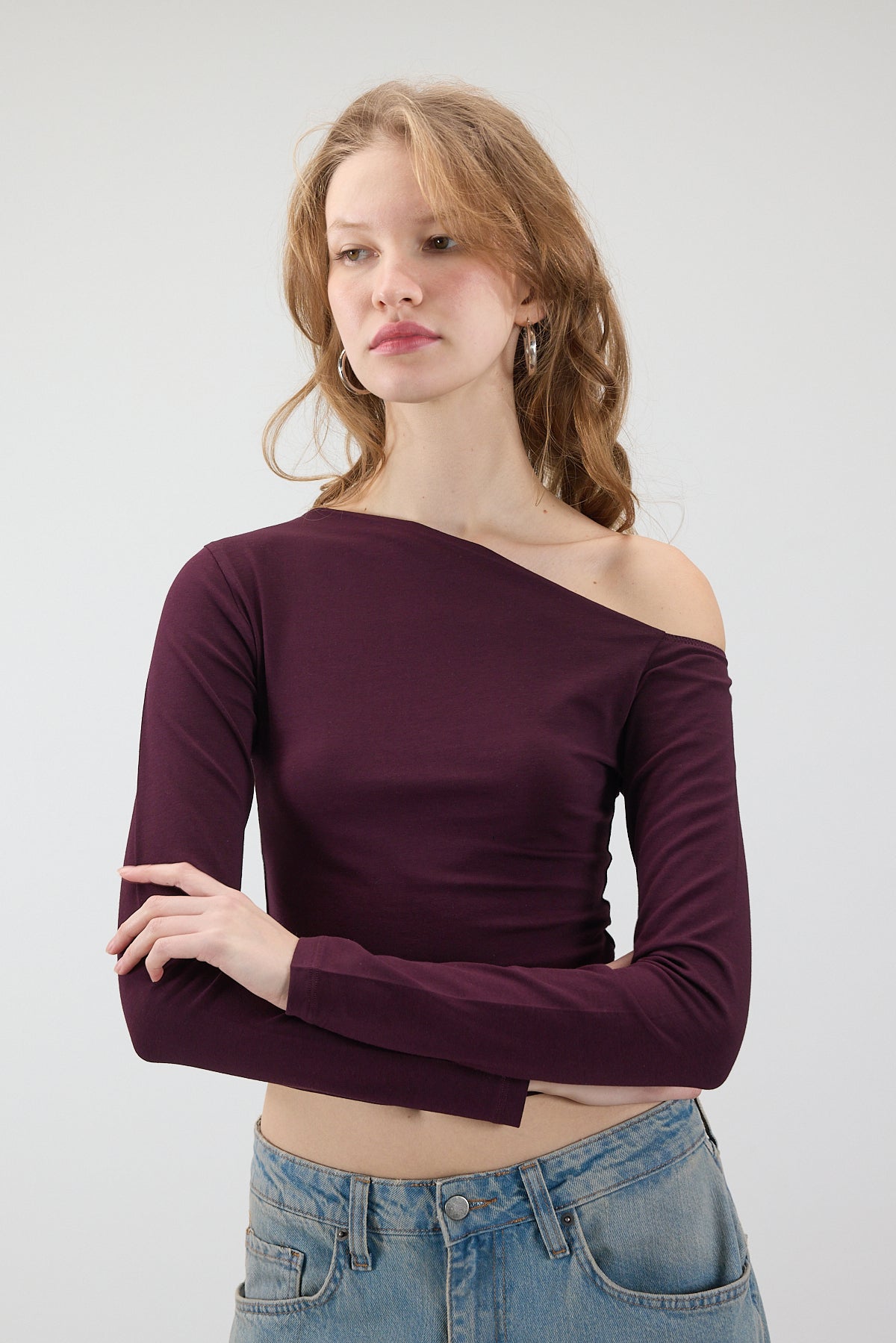 Gardenia_Asymmetrical-Collar-Long-Sleeve-Blouse-addax