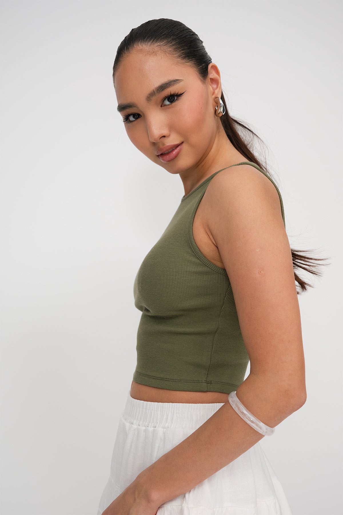 Oil-Green_Halter-Neck-Tank-Top-addax
