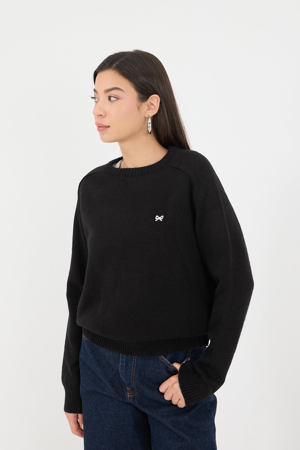 Black_Crew-Neck-Embroidered-Knitwear-Sweater-addax