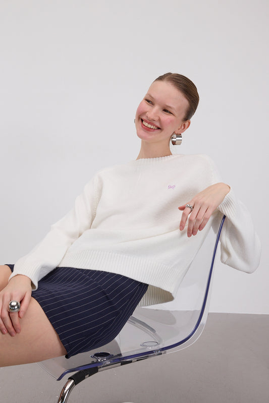 Ecru_Crew-Neck-Embroidered-Knitwear-Sweater-addax