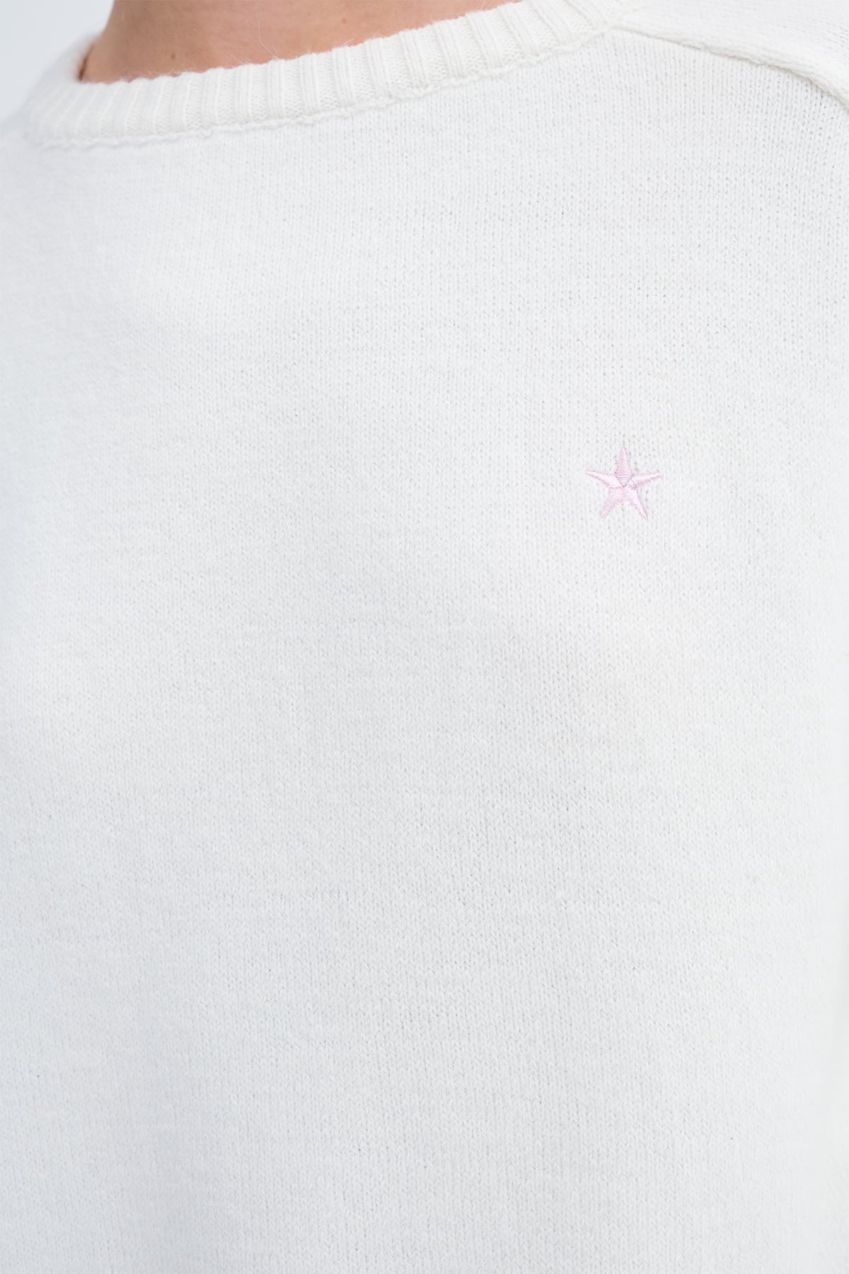 Ecru_Crew-Neck-Star-Embroidered-Knitwear-Sweater-addax