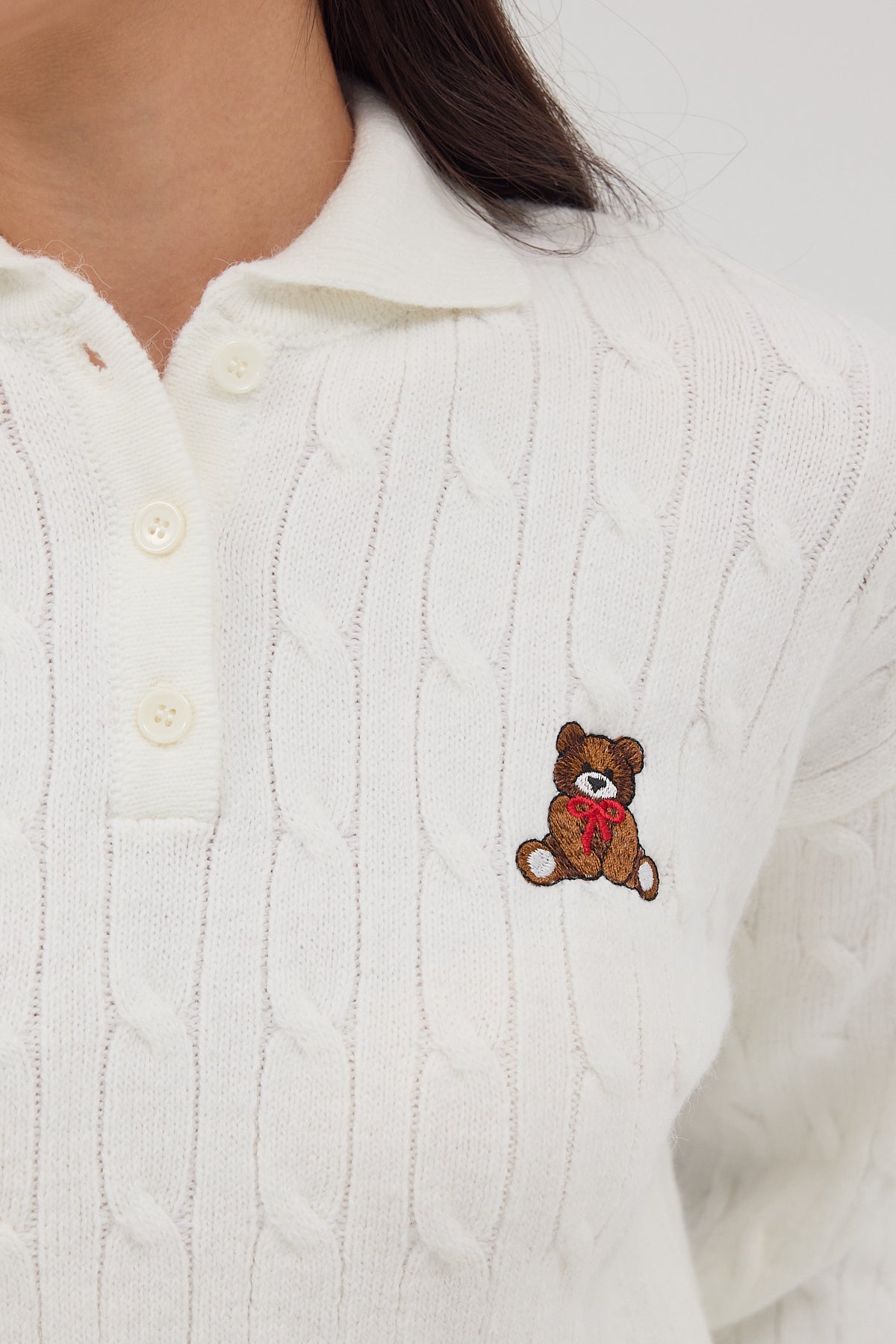 Ecru_Polo-Neck-Teddy-Bear-Embroidered-Knitwear-Sweater-addax