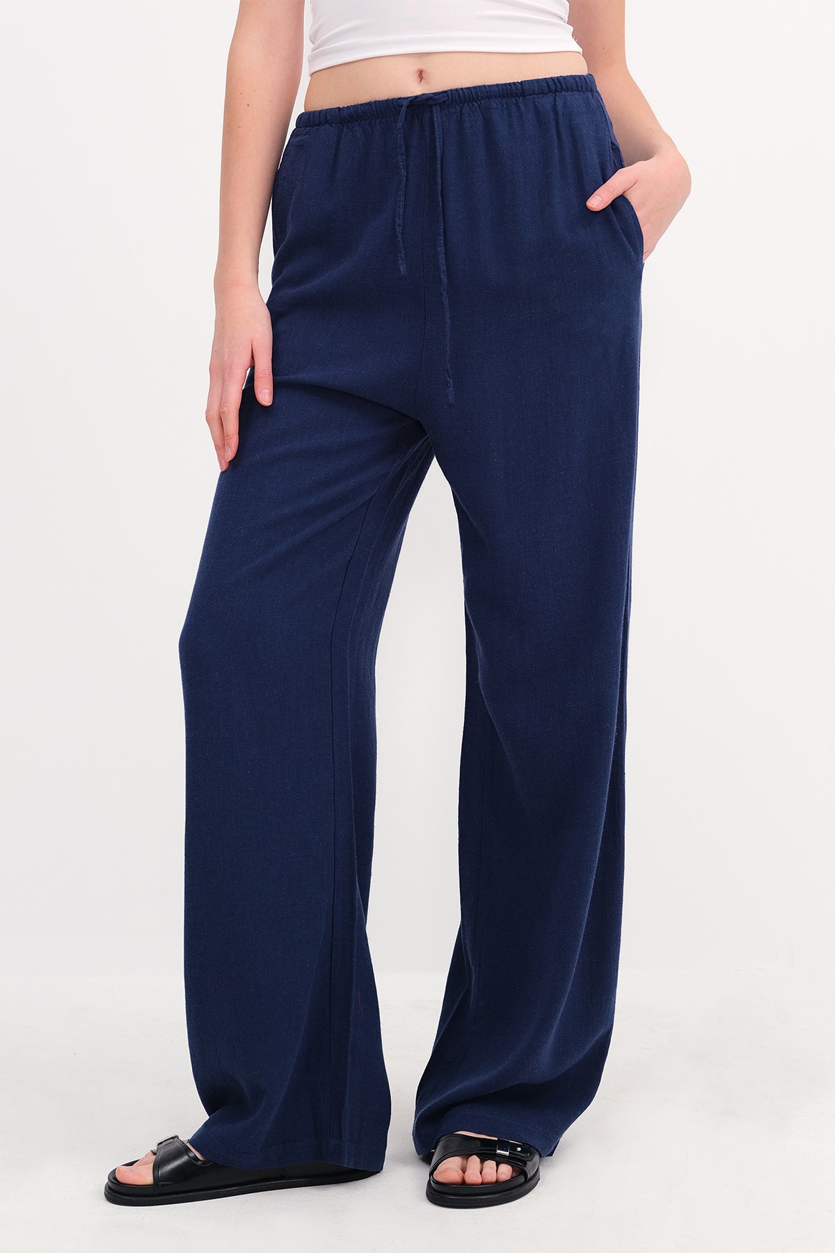 Night-Blue_Linen-Blend-Tie-Waist-Wide-Leg-Pants-addax