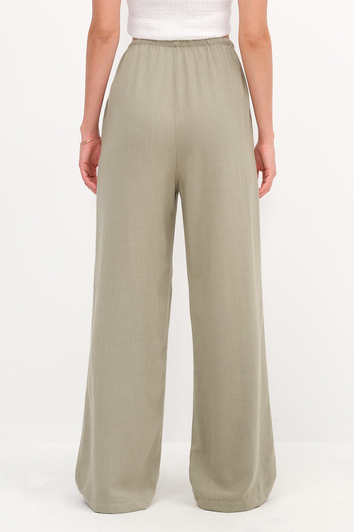 Oil-Green_Linen-Blend-Tie-Waist-Wide-Leg-Pants-addax
