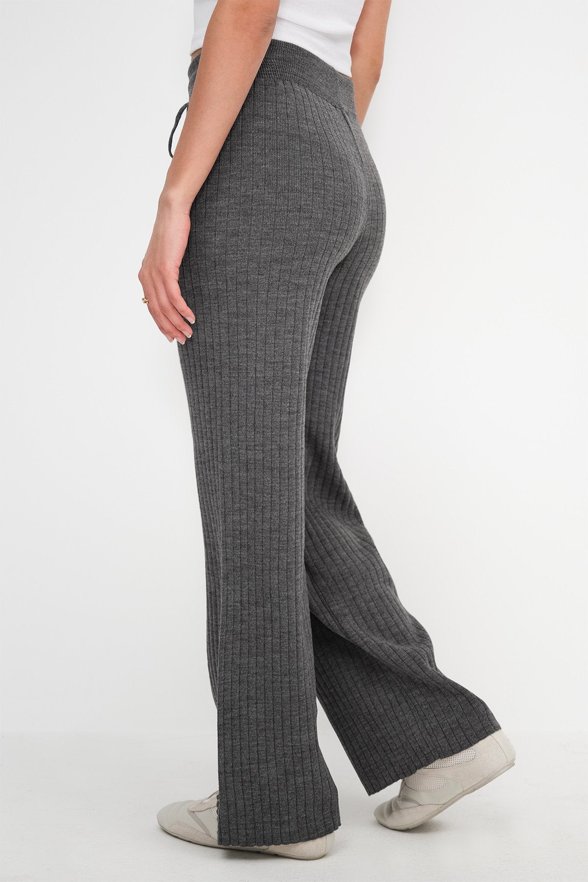 Charcoal_Elastic-Waist-Front-Tie-Knit-Pants-addax