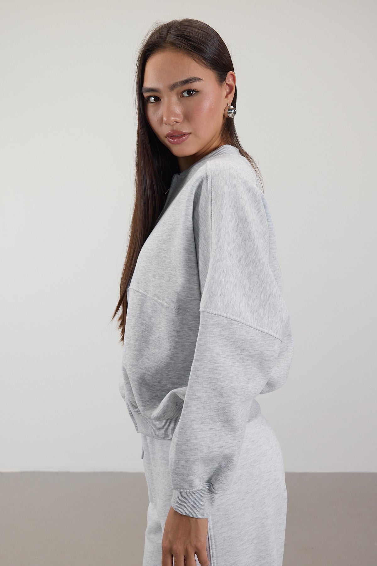 Grey-Melange_Zippered-Ribbon-Sweatshirt-addax