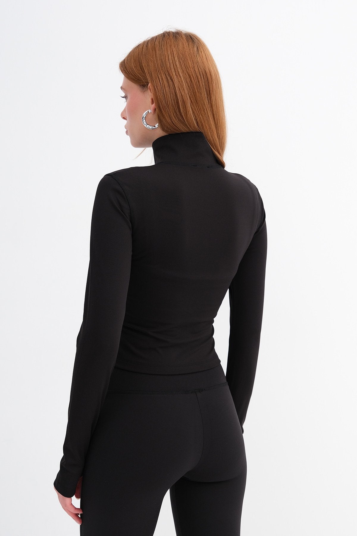 Black_Stand-Collar-Zippered-Basic- Cardigan-addax