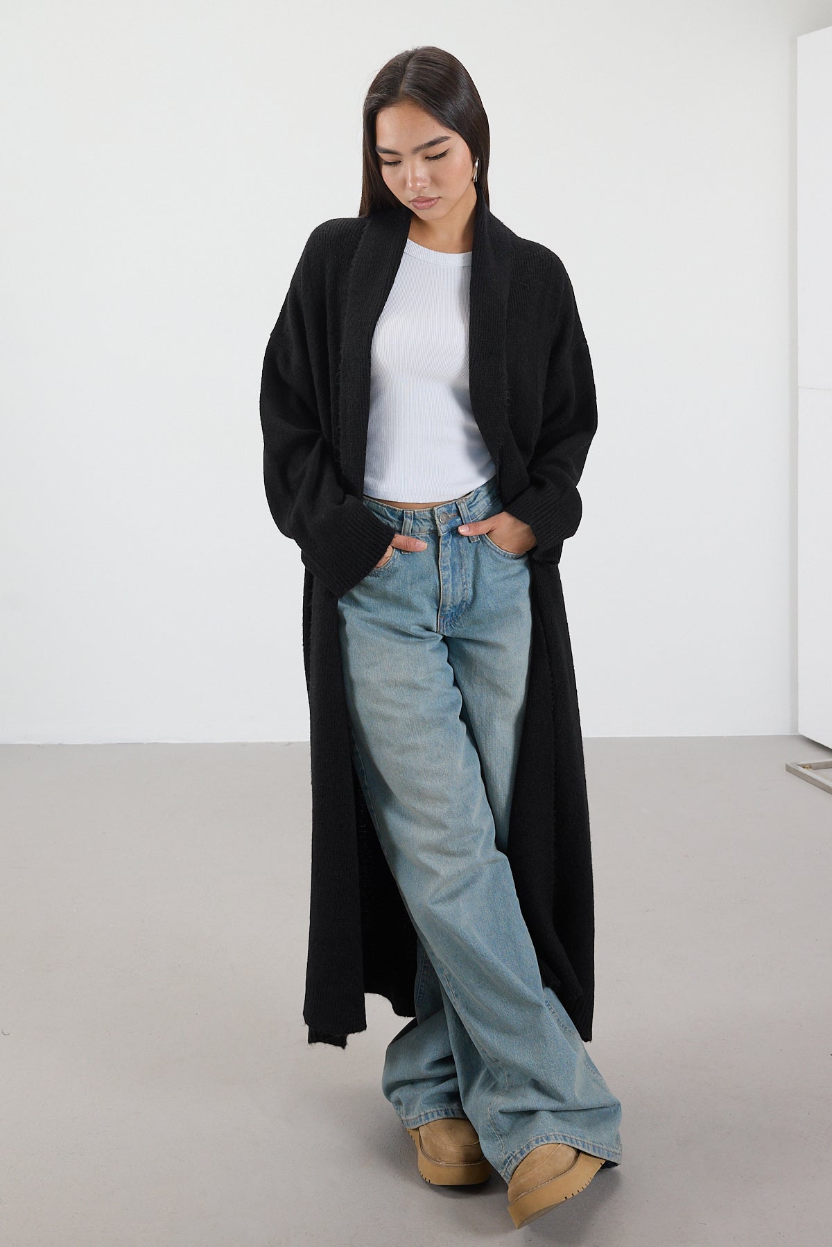 Black_Shawl-Collar-Long-Knit-Cardigan-addax