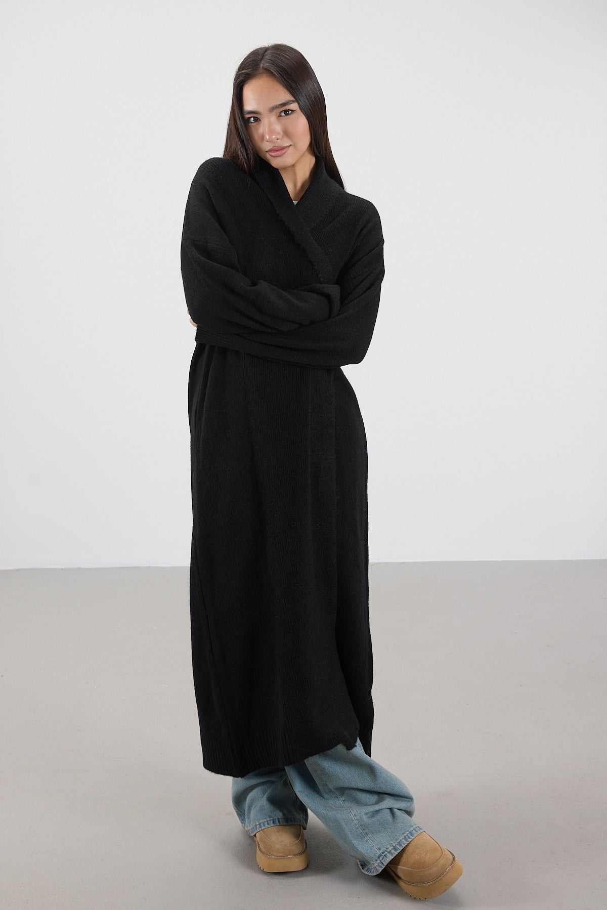 Black_Shawl-Collar-Long-Knit-Cardigan-addax