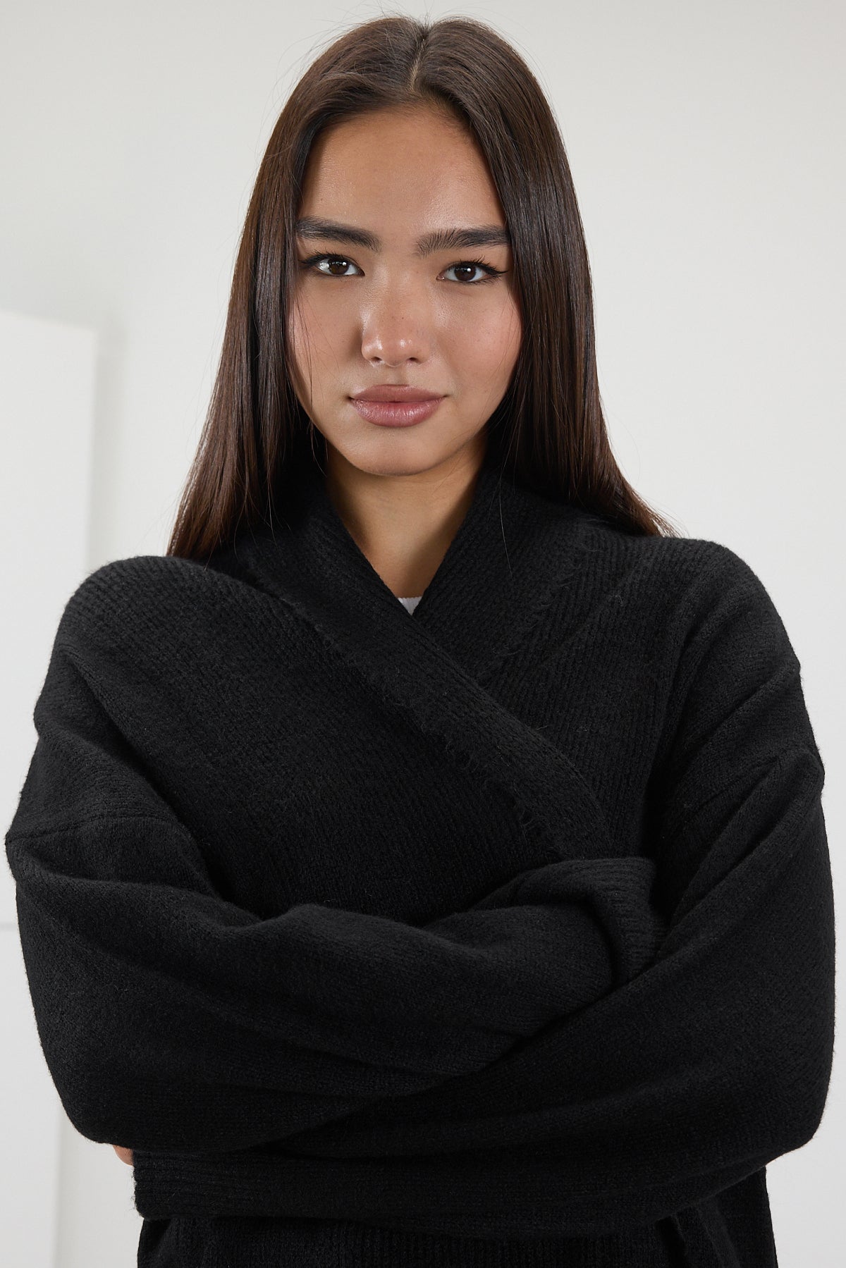 Black_Shawl-Collar-Long-Knit-Cardigan-addax