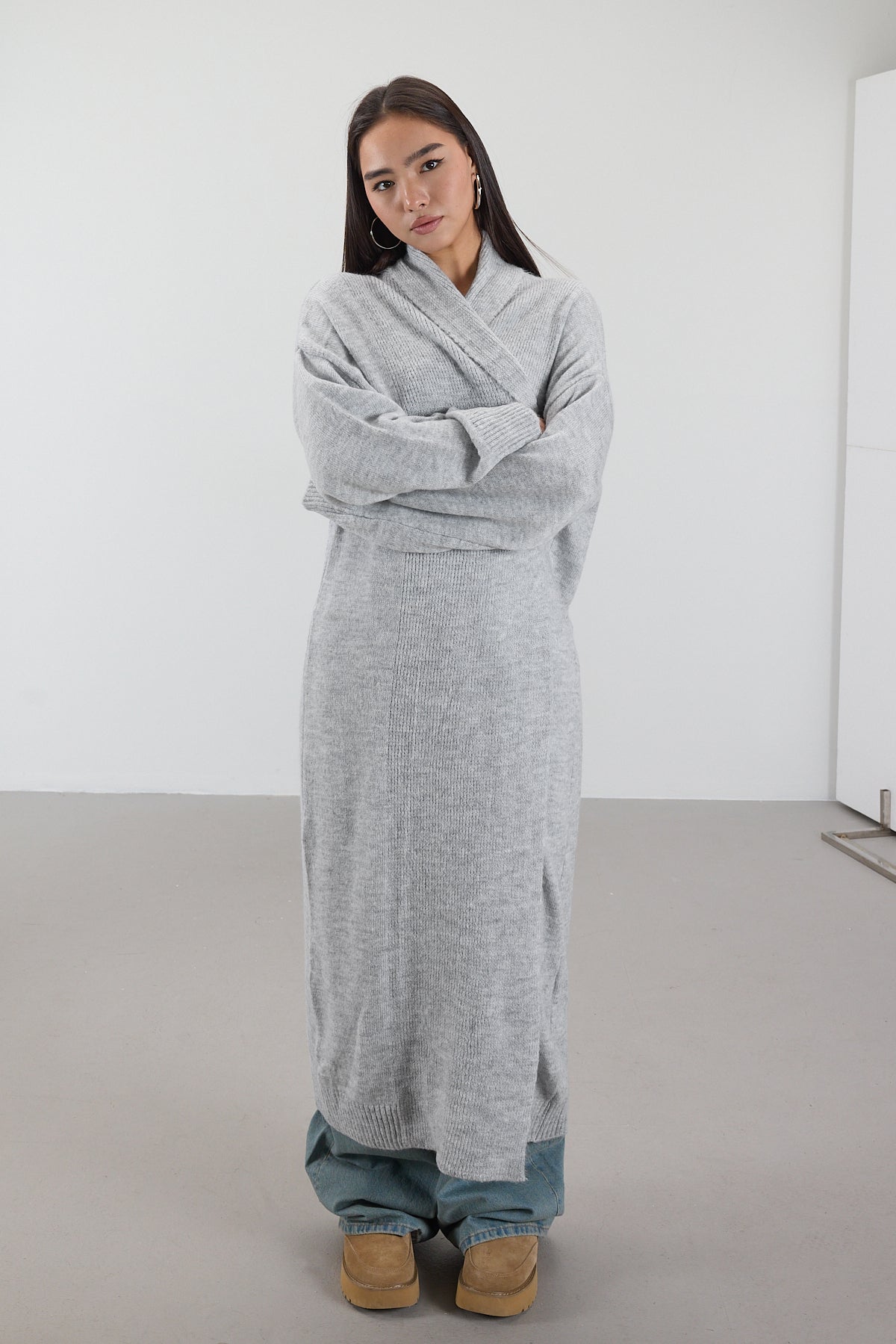 Grey_Shawl-Collar-Long-Knit-Cardigan-addax