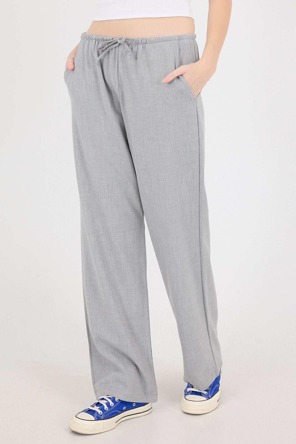 Light-Grey_Elastic-Waist-Front-Tie-Wide-Leg-Pants-addax