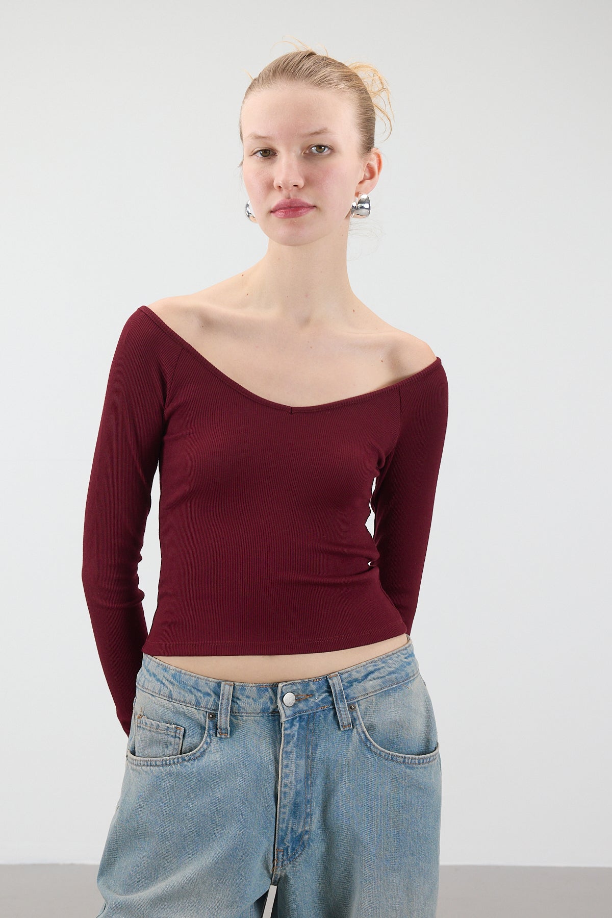 Burgundy_Long-Sleeve-Modal-Top-addax