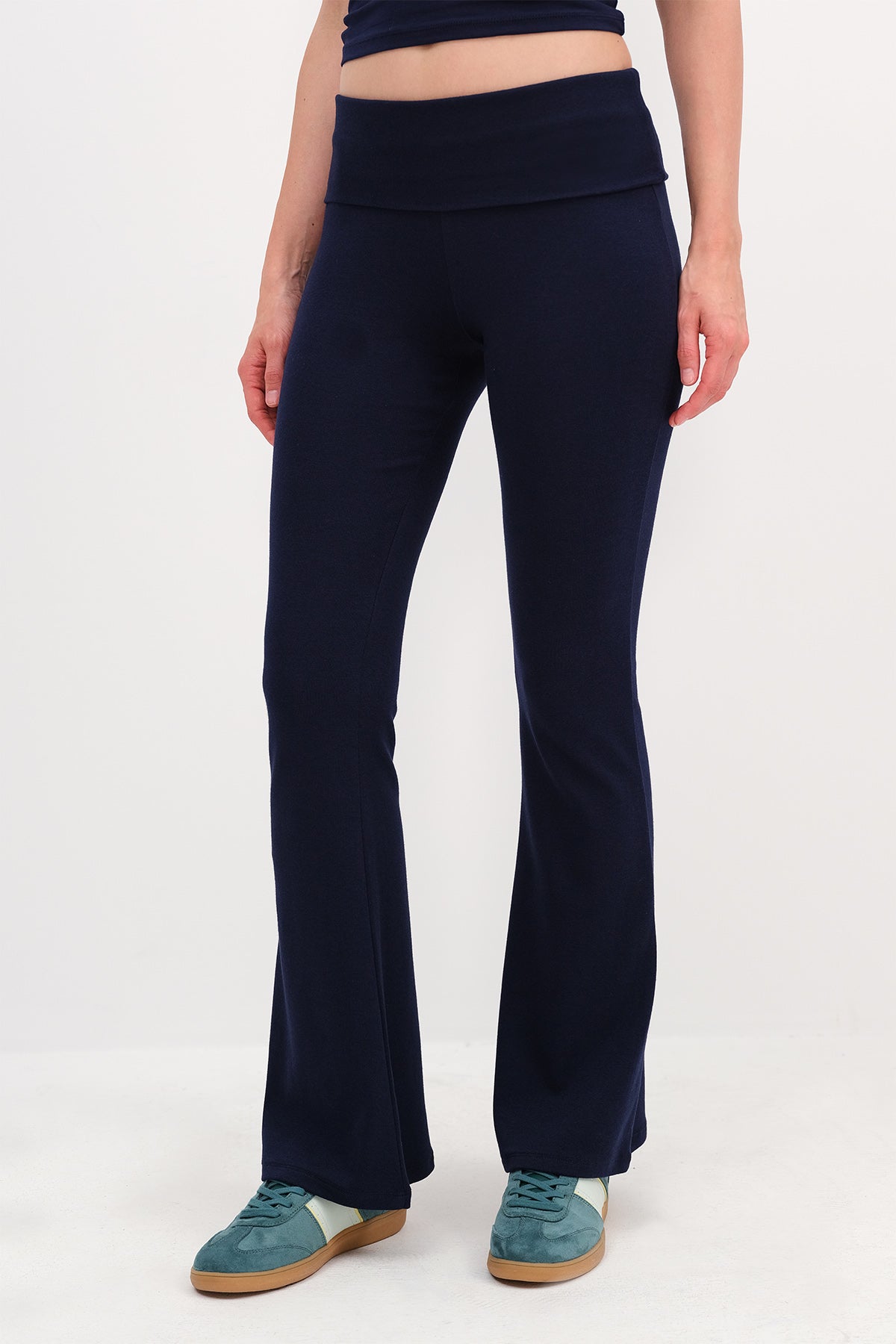 Night-Blue_Folded-Waistband-Modal-Leggings-addax