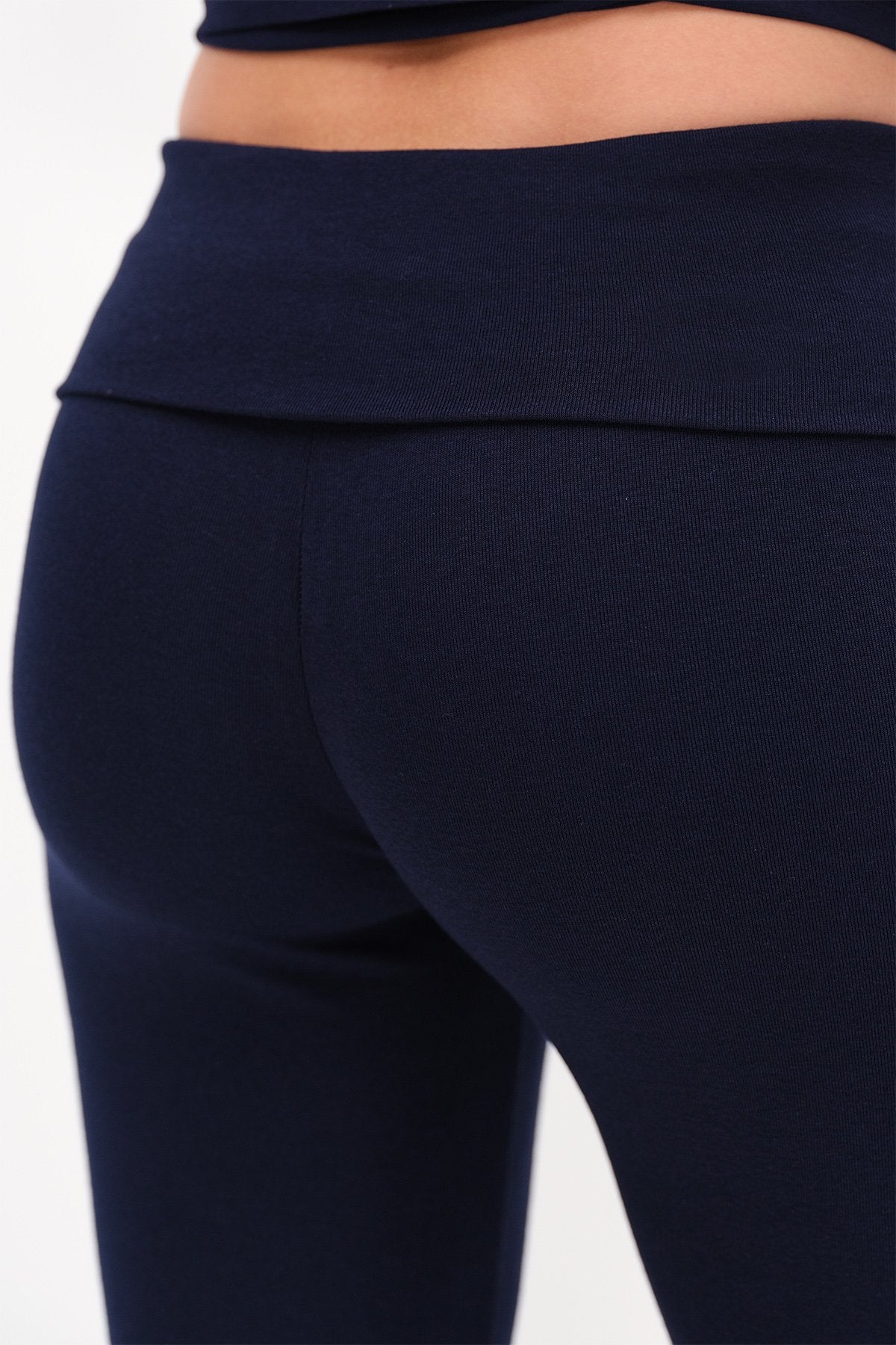 Night-Blue_Folded-Waistband-Modal-Leggings-addax