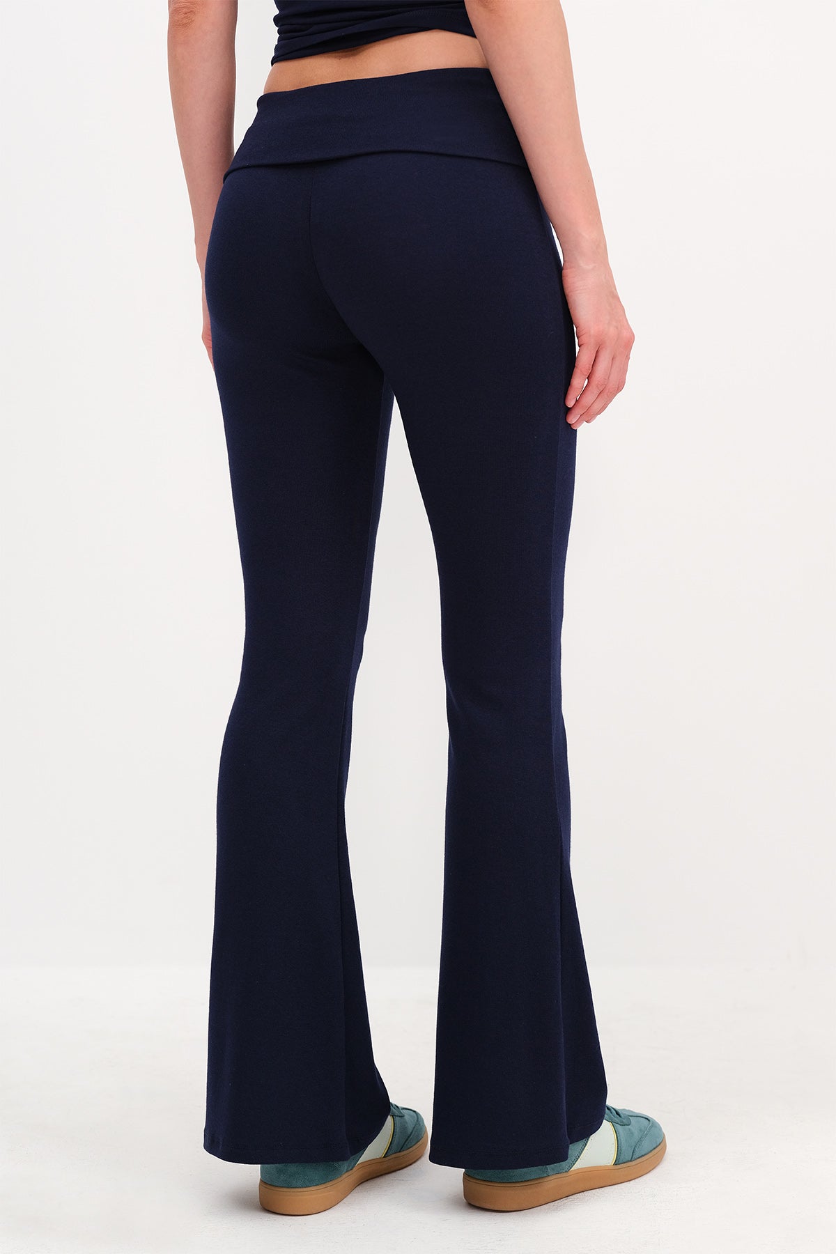 Night-Blue_Folded-Waistband-Modal-Leggings-addax