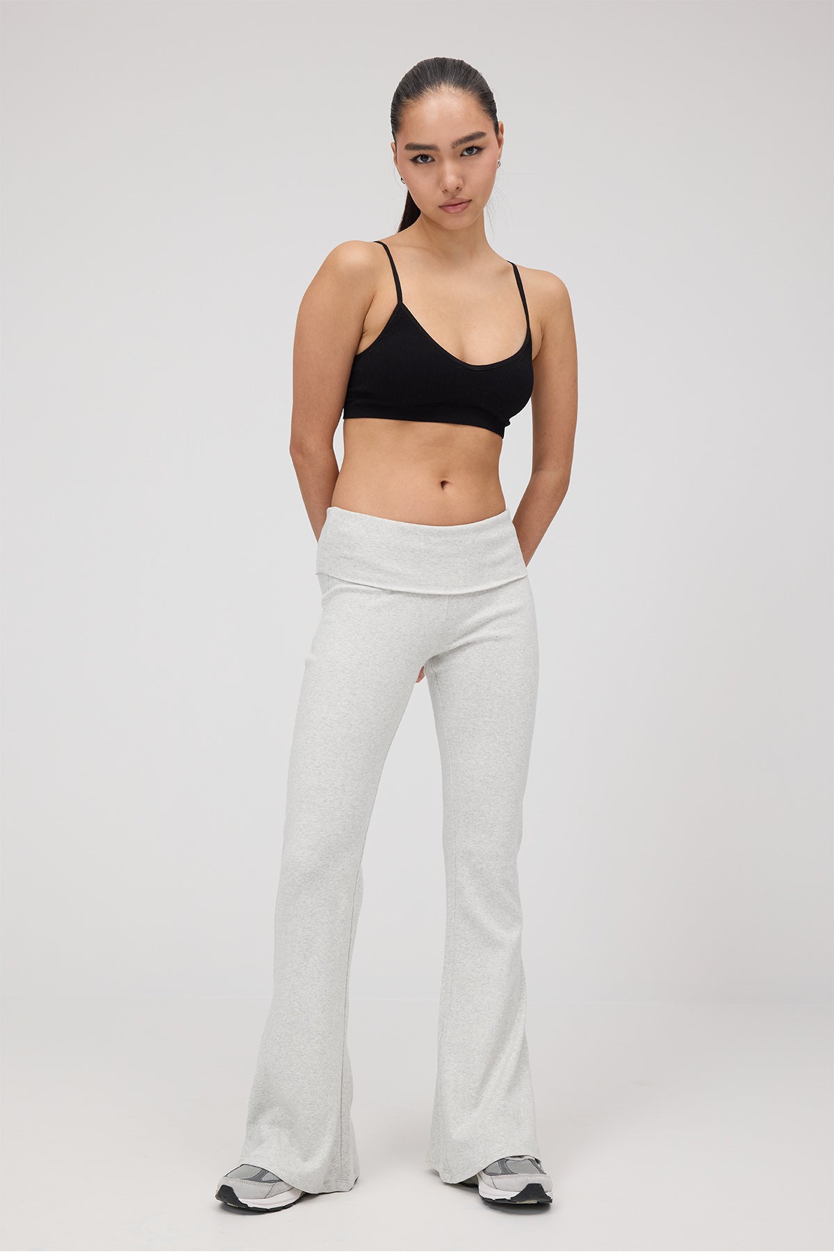 Folded Waistband Modal Leggings