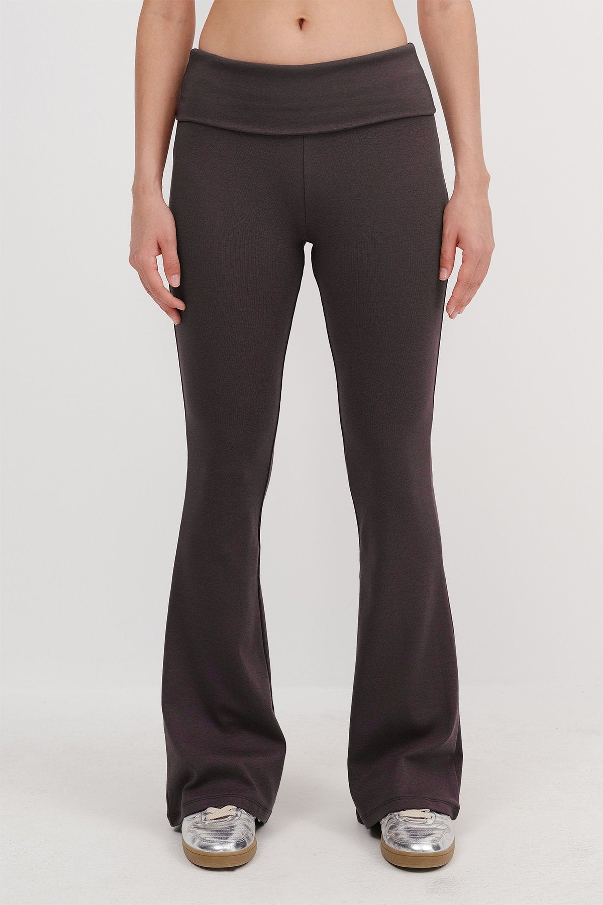 Soft-Brown_Folded-Waistband-Modal-Leggings-addax