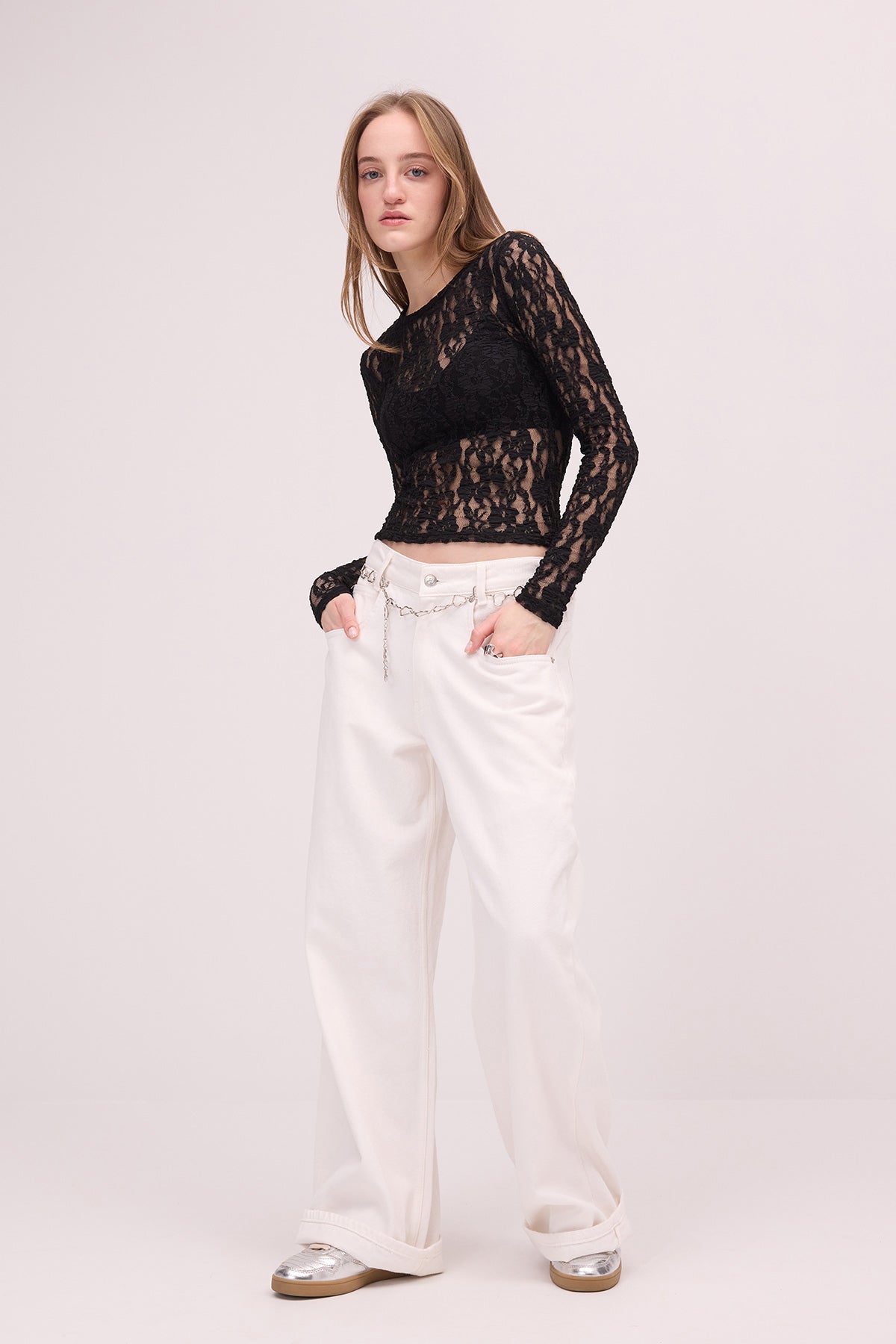 Black_Round-Neck-Lace-Sheer-Blouse-addax