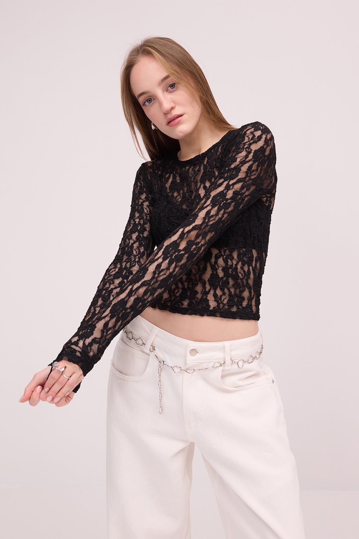 Black_Round-Neck-Lace-Sheer-Blouse-addax