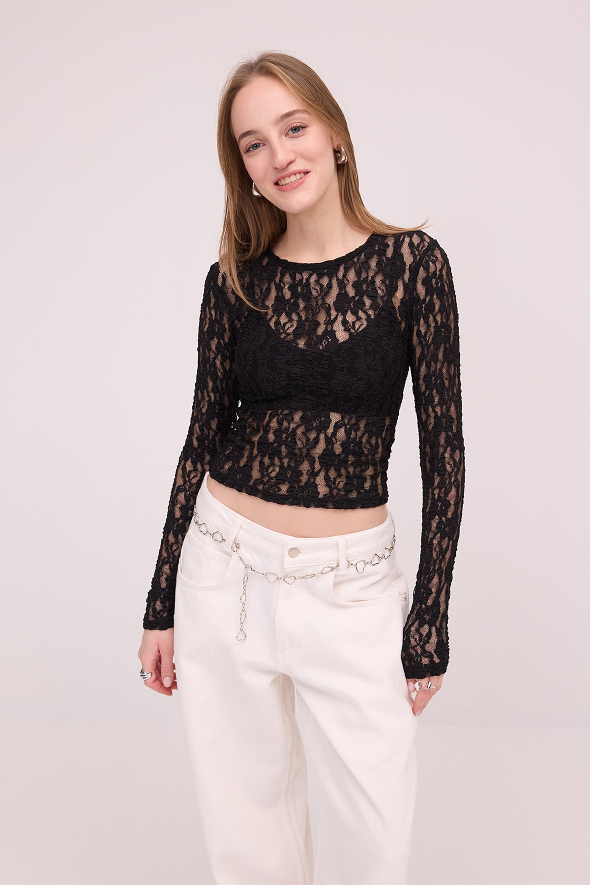 Black_Round-Neck-Lace-Sheer-Blouse-addax