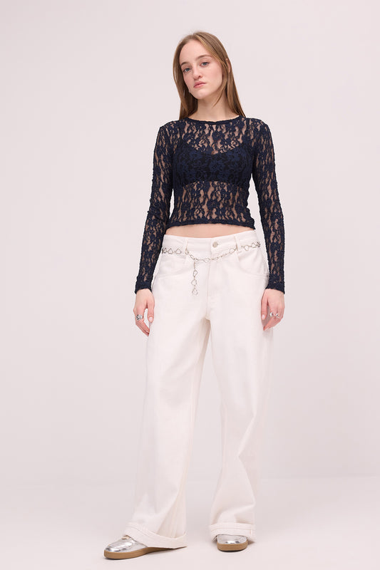 Night-Blue_Round-Neck-Lace-Sheer-Blouse-addax